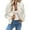 White, variant on dGslk Women’s Leopard Print Bomber Jacket – Casual Lightweight Zip-Up Long Sleeve Fashion Outerwear for Spring and Fall Style Khaki L