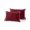 Red, variant on Waterproof Outdoor Throw Pillows with Inserts 12"x20" Set of 2, Pure Red Wine Soft Decorative Pillowcases for Couch Bedroom, Simple Solid Color Pillow Covers for Sofa Living Room