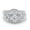 Cubic Zirconia, variant on Two Piece Art Deco Wedding Set Round Ring Ruby CZ 925 Sterling Silver Size 7