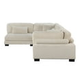 thumbnail image 2 of Lexicon Traverse 4-Piece Upholstered Corduroy Fabric Modular Sectional in Beige, 2 of 9