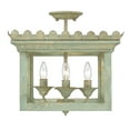 thumbnail image 3 of Golden Lighting Finley 4-light Semi-Flush Mount in Vintage Sage, 3 of 5