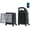 Black, variant on 22" Multifunctional Hardshell Ride On Suitcase with Front Opening, Child Seat, USB Port, TSA Lock & 4 Spinner Wheels, Yellow