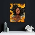 thumbnail image 4 of ARISTURING Framed Afro Black Girl Canvas Wall Art Black Queen Wall Art Decor African American Women Printings Decor For Living Room Bedroom Bathroom Home Decor, 4 of 4