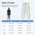 thumbnail image 6 of Kdxio Green Checkboard Print Men's Sleep Pajama Pant Lounge Pants with Pockets, 6 of 8