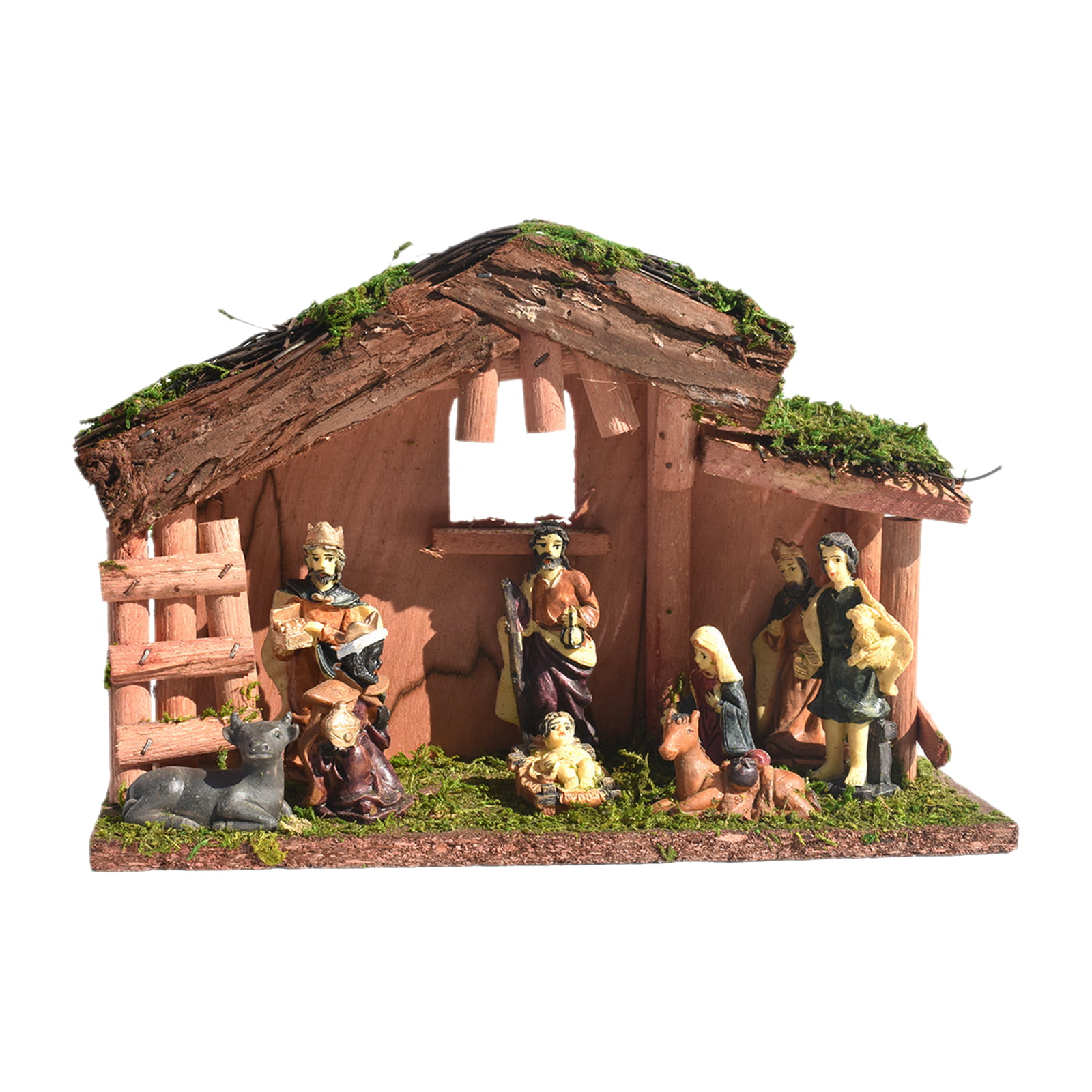 2Pcs Fisher Price Little People Joseph Manger & MANGER MARY Christmas figure toy 