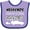 Lavender and Purple, variant on Inktastic Weekends Are for Racing Race Car Silhouette and Racing Flag Boys or Girls Baby Bib