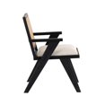thumbnail image 2 of Eivor Modern Arm Chair made of Natural Rattan and wood, 2 of 5