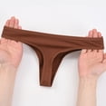 thumbnail image 4 of MecTo womens Cotton thongs, No Show Underwear for women, Low Rise Thong Panties, 6-Pack, 4 of 6