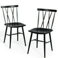 thumbnail image 5 of Costway Set of 2 Dining Side Chairs Chairs Armless Cross Back Kitchen Bistro Caf, 5 of 10