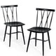 thumbnail image 4 of Conjunto de 2 Sillas de Comedor de metal Costway Altura de Mostrador Negras respaldo curvado Capacidad de Carga 150 kg café, 4 of 9