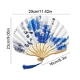 thumbnail image 3 of Wzzjkit Folding Hand Fan With Colorful Classical Style Folding Fan for Party Dancing Wedding and Home Decoration, 3 of 6