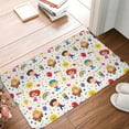 thumbnail image 5 of Xecao Childrens Party print Flannel Mat: Non-slip, 16x24in. Ideal for kitchen, bedroom, bath & living room., 5 of 9