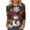 Multicolor#254, variant on Jinhomg Christmas Highland Cow Tops for Women Crewneck 3/4 Sleeve Scarf Winter Graphic Tees