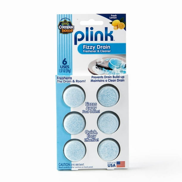Compac Home Plink Fizzy Drain Cleaner/Deodorizer Tablets Cleans Grime