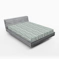 thumbnail image 2 of Ambesonne Trees Fitted Sheet, Winter Forest Woods Pattern, Queen Size, Coconut and Almond Green, 2 of 5