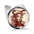 thumbnail image 1 of Chinese Phoenix Bird Animal Portrait Ring Adjustable Love Wedding Engagement, 1 of 3