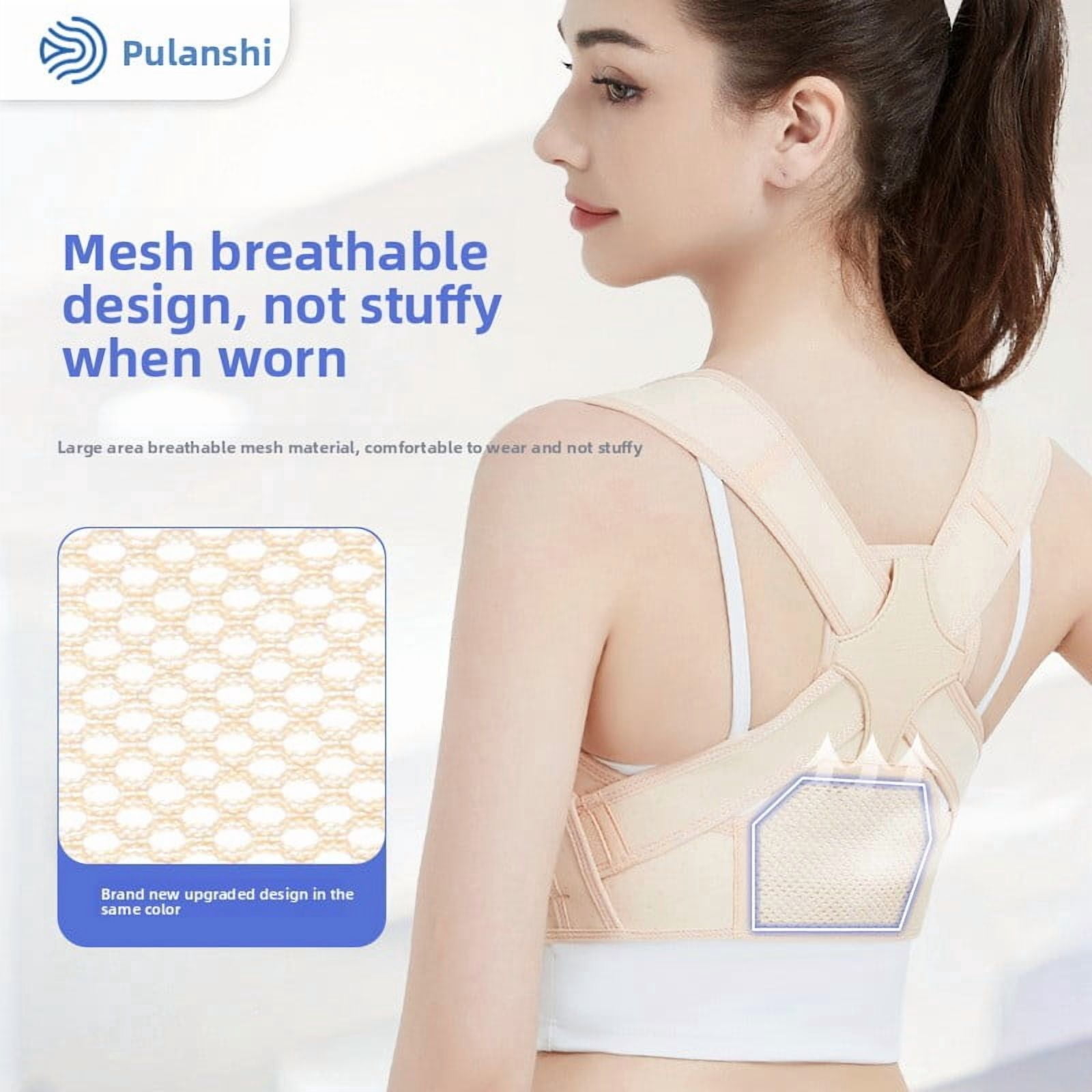 Adjustable Posture Corrector for Men & Women - Breathable Back Support Brace for Upper Back Straightening, Comfortable Clavicle Support for Daily Use