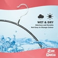 thumbnail image 4 of Zoe Deco Black Contour Non-Slip Clothes Hangers with Grippy Coating, 10 Pack, 4 of 8