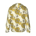 thumbnail image 3 of Gaeub Cartoon Honey Pot Bee Sunflower Men's and Women's UPF 50+ Long-Sleeved Sun Protection Clothing, Fishing Shirt Long Sleeve Zip - Large, 3 of 9