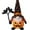 E(Orange), variant on Decorr Halloween Pumpkin Gnome Decor, 11.4 Inch Faceless Spider Web Bat Dwarf Elf Figurine, Halloween Decorations for Farmhouse Tiered Tray Mantel Tabletop, 1 PC
