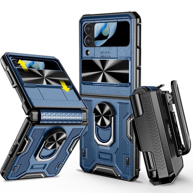 Funda de teléfono VEGO para Samsung Galaxy Z Flip 4 5G con soporte