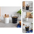 thumbnail image 1 of Retro Kitchen Utensil Holder Large Capacity Stainless Steel 4-Grids Spoon Fork Chopsticks Holder for Restaurant, 1 of 8