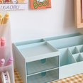 thumbnail image 1 of Desktop Storage Box Multi Grid Design Cute Beautiful Desktop Organizer Storage Box for Stationery Pens Light Green, 1 of 4