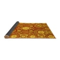 thumbnail image 2 of Ahgly Company Indoor Round Abstract Yellow Modern Area Rugs, 8' Round, 2 of 4