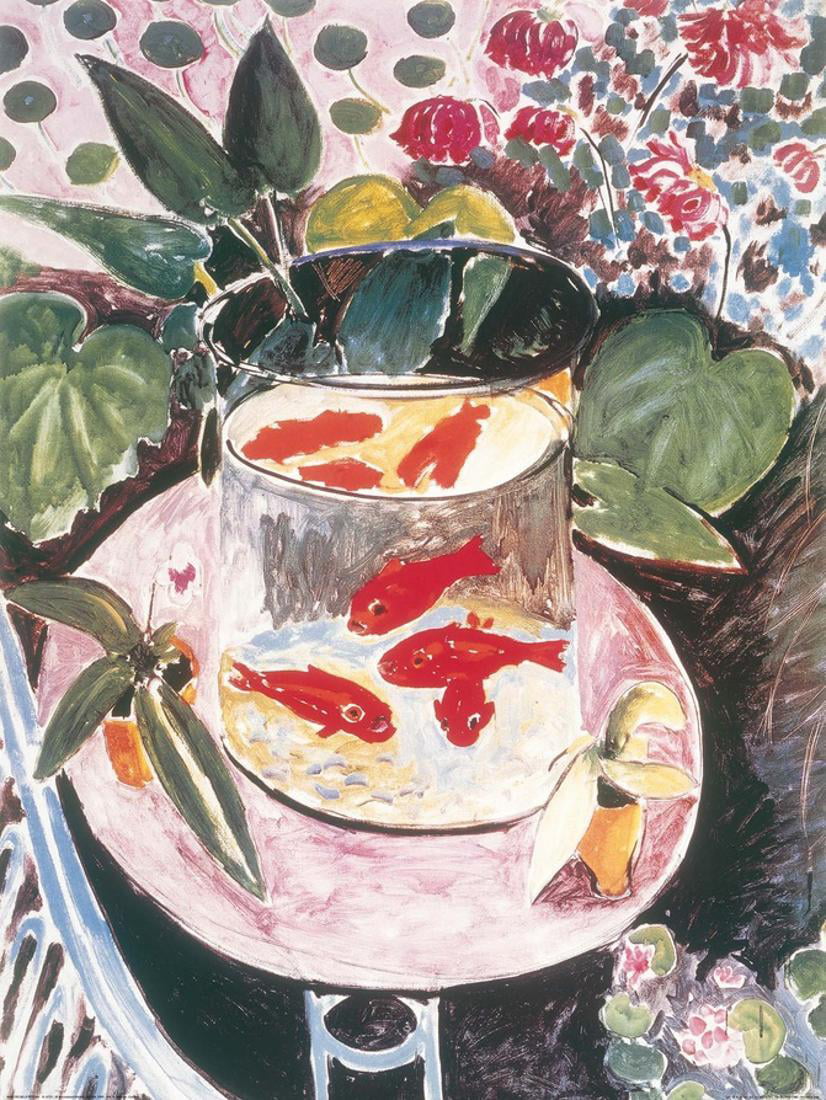 Henri Matisse 1912-20x32" art on canvas The Goldfish