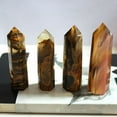 thumbnail image 5 of K-KED 1Pc Natural Yellow Lemurian Citrine Quartz Crystal Point Healing Stone 70-90mm, 5 of 9