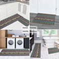 thumbnail image 5 of Colorful Ethnic Pattern Kitchen Rugs Sets Of 2,Anti Fatigue Kitchen Mat Rugs Non Slip Washable,Decorative Kitchen Floor Mats for Kitchen,Sink,Laundry,17"x30"+17"x47", 5 of 7