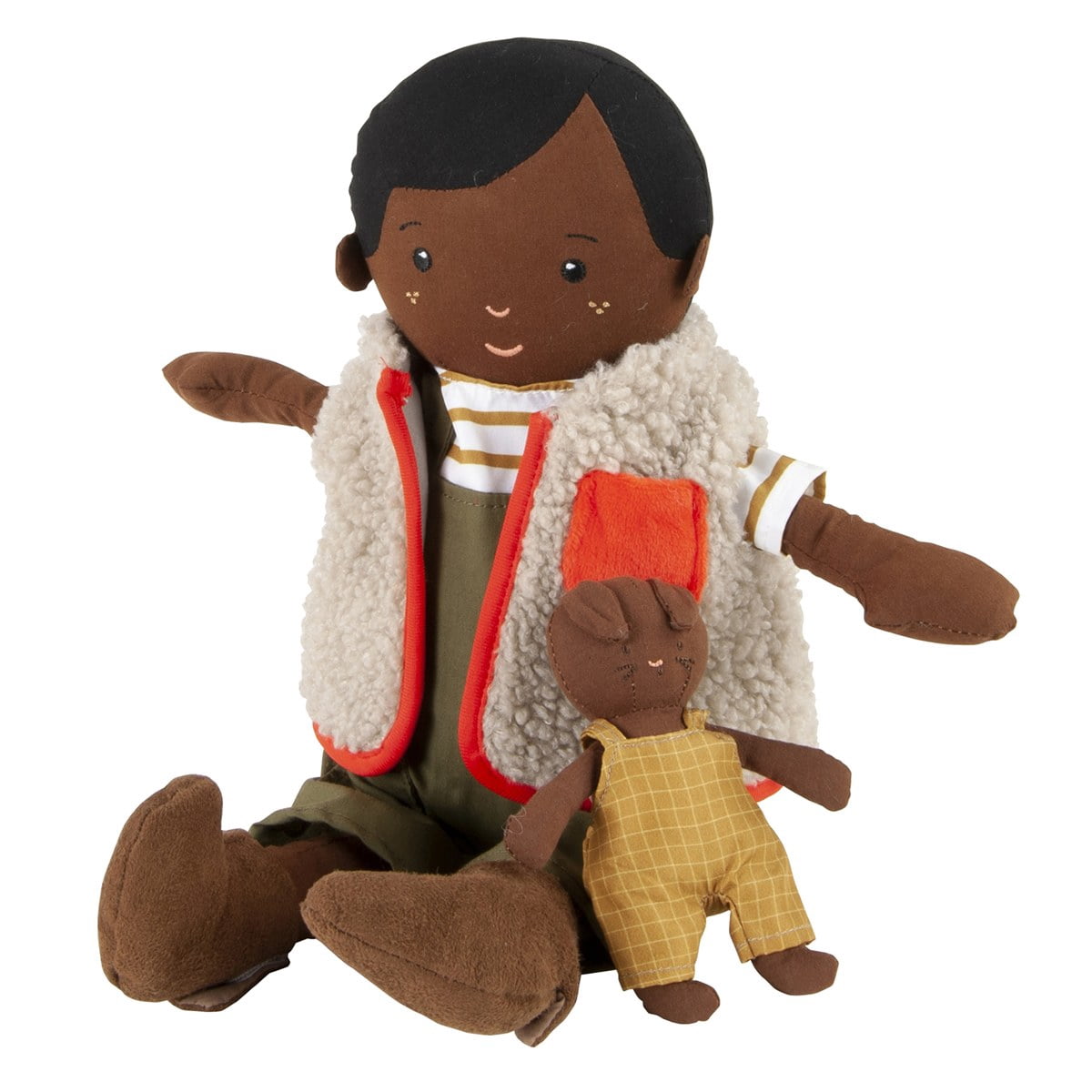 Manhattan Toy Playdate Friends Ellis Machine Washable and Dryer Safe 14 Inch Doll with Mini Bunny Stuffed Animal