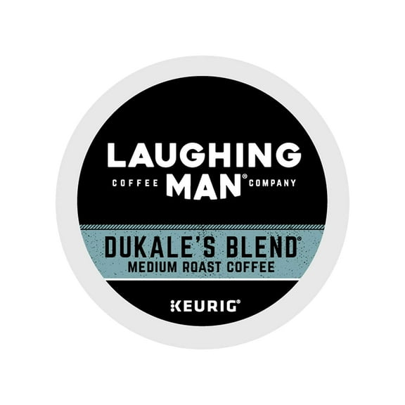 Laughing Man Dukale's Blend, Single-Serve Keurig K-Cup Pods, Medium Roast Coffee, 60 Count