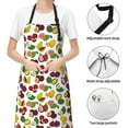 thumbnail image 6 of Lsque Colorful Fruits Waterproof Apron Chef Aprons for Men Heavy Duty Chemical Work Apron Extra Long Grilling Aprons with Adjustable Bib Apron, 6 of 9