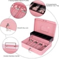 thumbnail image 4 of Cash Box with Money Tray and Lock Metal Money Box for Cash Register Large Cash Lock Box for Money Includes Slots Coin Tray Bill Slots Keys .x .x .Bla, 4 of 7