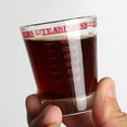 thumbnail image 2 of Thickened Glass Measuring Cup - Graduated, Double Unit, for Coffee Milk Liquid Measurement, 2 of 4