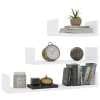thumbnail image 6 of vidaXL Wall Display Shelf 3 pcs White Chipboard, 6 of 8
