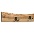 thumbnail image 4 of Alaterre Alpine Natural Live Edge 36" Bench with Coat Hook Set, 4 of 7
