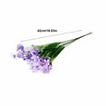 thumbnail image 3 of High-End Artificial Flowers 42cm Realistic Plastic Pink Yellow Blue Purple Bright Color Non-Fade Waterproof Non-Yellowing for Home Commercial Decor, 3 of 5