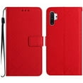 thumbnail image 2 of For Samsung Galaxy Note 10 Plus Wallet Case with RFID Blocking Card Slots Holder Premium PU Leather Magnetic Kickstand Shockproof Wrist Strap Removable Flip Protective Cover, Red, 2 of 9