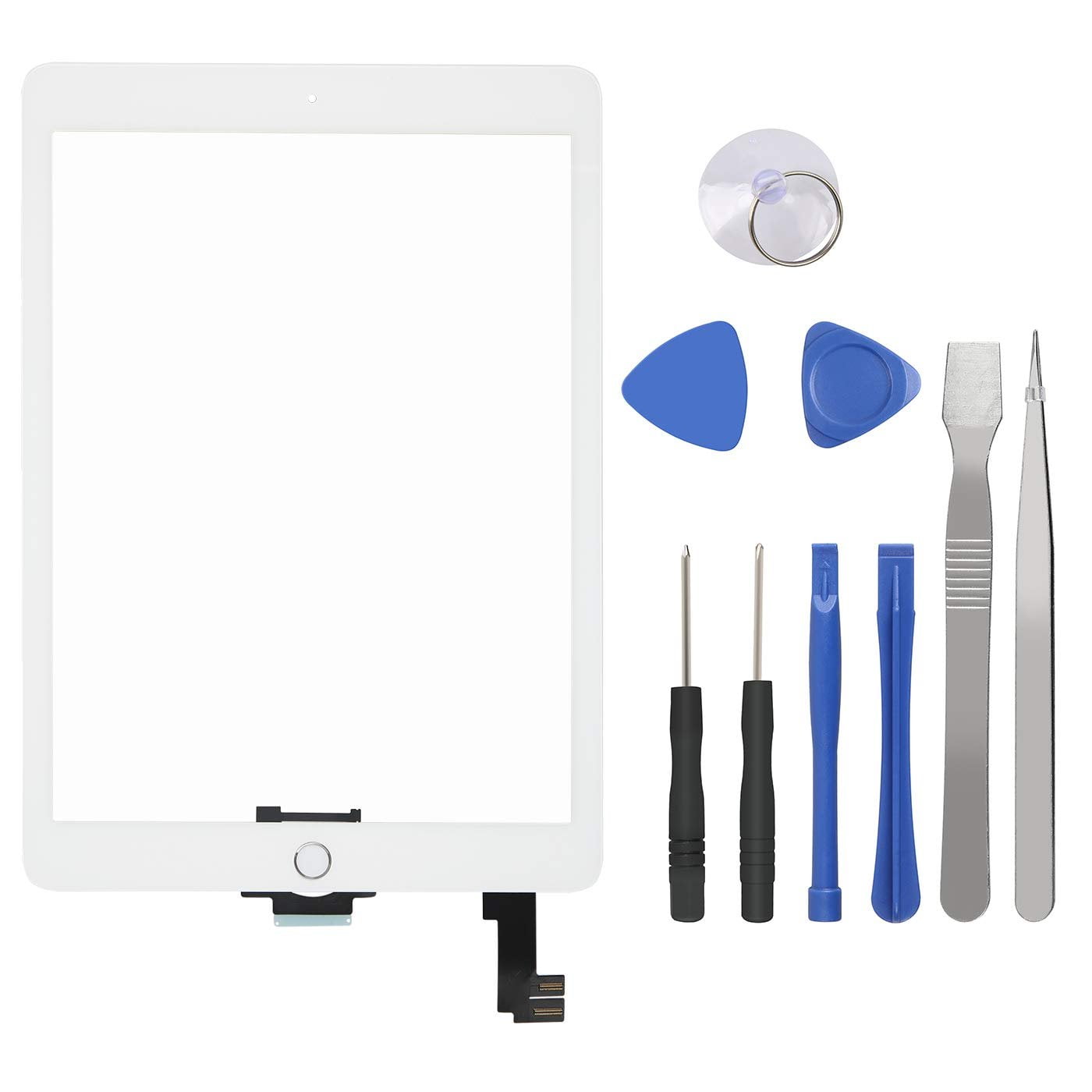 with Tool Kit Home Button for Apple iPad Air 2 White