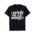 thumbnail image 2 of Camiseta de algodón de cuello redondo para hombre, jersey informal de manga corta con estampado "I Am The Warranty", camiseta de punto para todo tipo de clima, ideal para el fin de semana, camiseta ex, 2 of 7