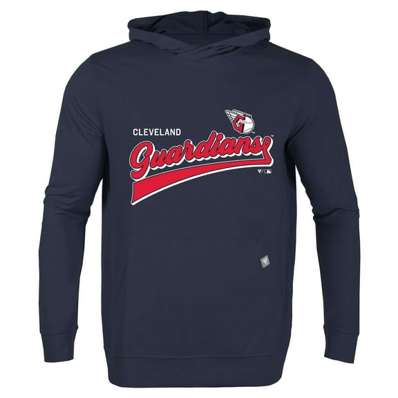 Men's Levelwear  Navy Cleveland Guardians  Relay 2.0 Retro Pullover Hoodie