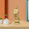 thumbnail image 4 of Escultura china de Guanyin Escultura de budismo Escultura Bodhisattva Meditación Feng Shui para escritorio Oficina Dormitorio Casa de Adornos Hugo Estatua de Guan Yin, 4 of 10