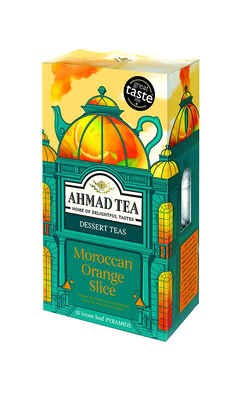 Ahmad Tea Loose Leaf Pyramid Teabags, Slice Moroccan Orange, 15 Count ...