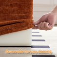 thumbnail image 5 of AENKYO Modern Accent Lounge Chair, Comfy Armless Foam Lazy Sofa with Washable Cover, Living Room & Bedroom, Orange, 5 of 9