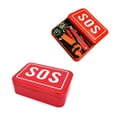 thumbnail image 3 of LEEYNEER 5pcs SOS Outdoor Survival Emergency Tool for Wire Saws Folding Compass Multi-Purpose Plier with Flashlight Fire Starter Whistle Storage Box (Red), 3 of 6