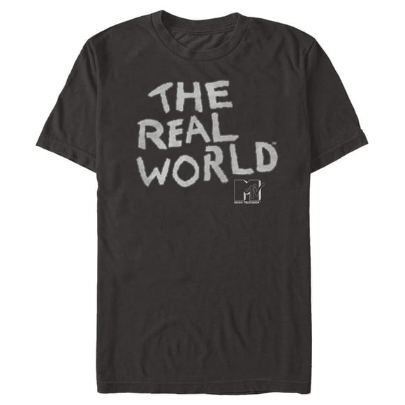 T-Shirt Logo MTV Real World Show pour Hommes - Black - Grand