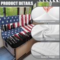 thumbnail image 6 of XYZCANDO USA Flag RV Dinette Cushion Covers Stretchable Couch Cover 2 Cushion Sofa Universal Loveseat Couch Cover 1 Backrest Cover and 1 Bench Cover Red, 6 of 7