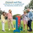 thumbnail image 4 of ECR4Kids Jumbo 4-To-Score Giant Game with 42 Rings and Reset Sliders, Outdoor Games, Assorted, 4 of 10